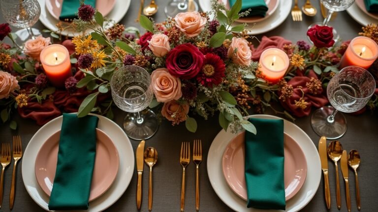 vibrant september wedding colors