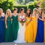 vibrant summer bridesmaid colors
