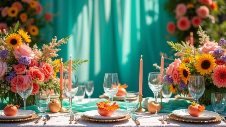 vibrant summer wedding colors