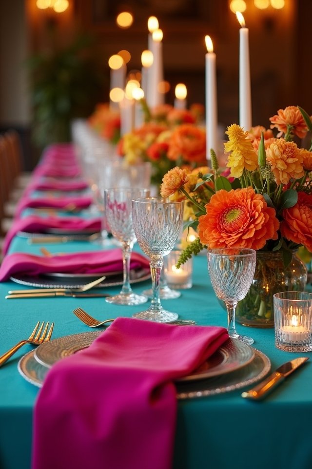 vibrant table linens elevate d cor