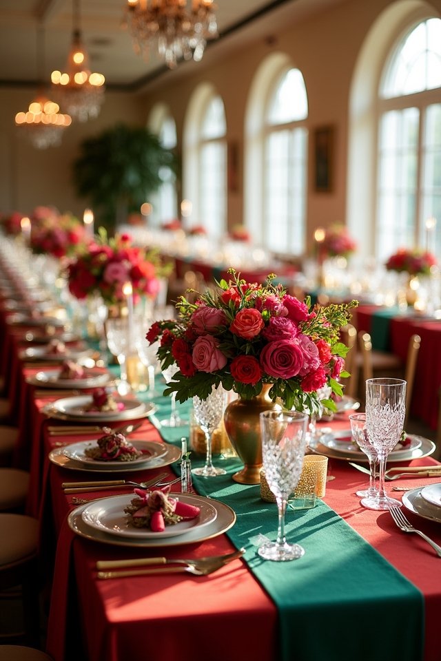 vibrant table linens transform