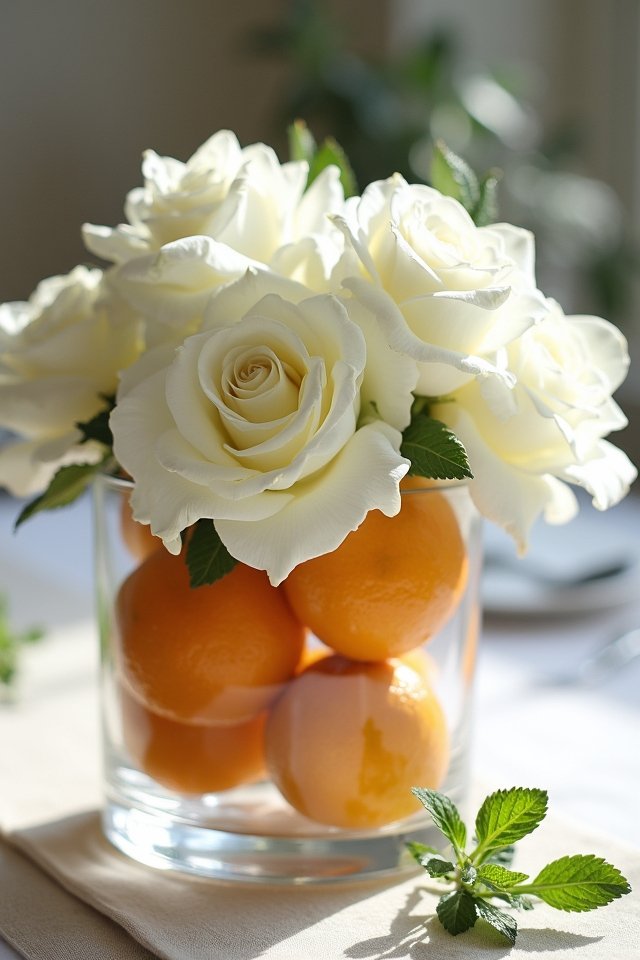 vibrant tropical fruit displays