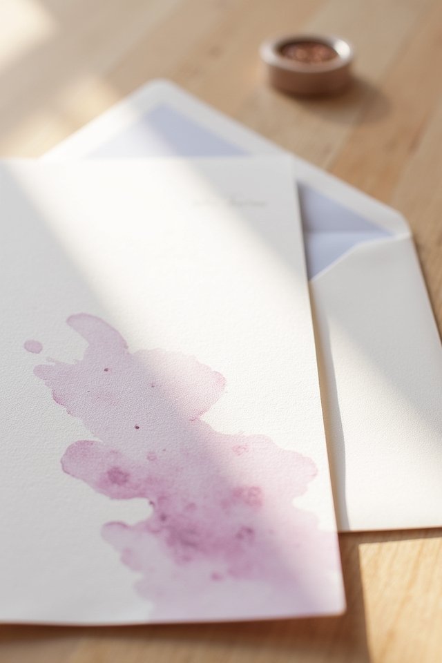 vibrant watercolor wedding invitations