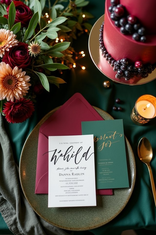vibrant wedding color palettes