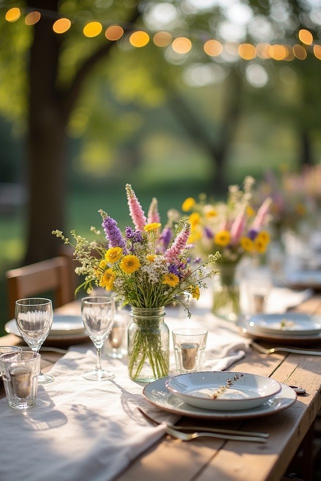 vibrant wildflower wedding bouquets