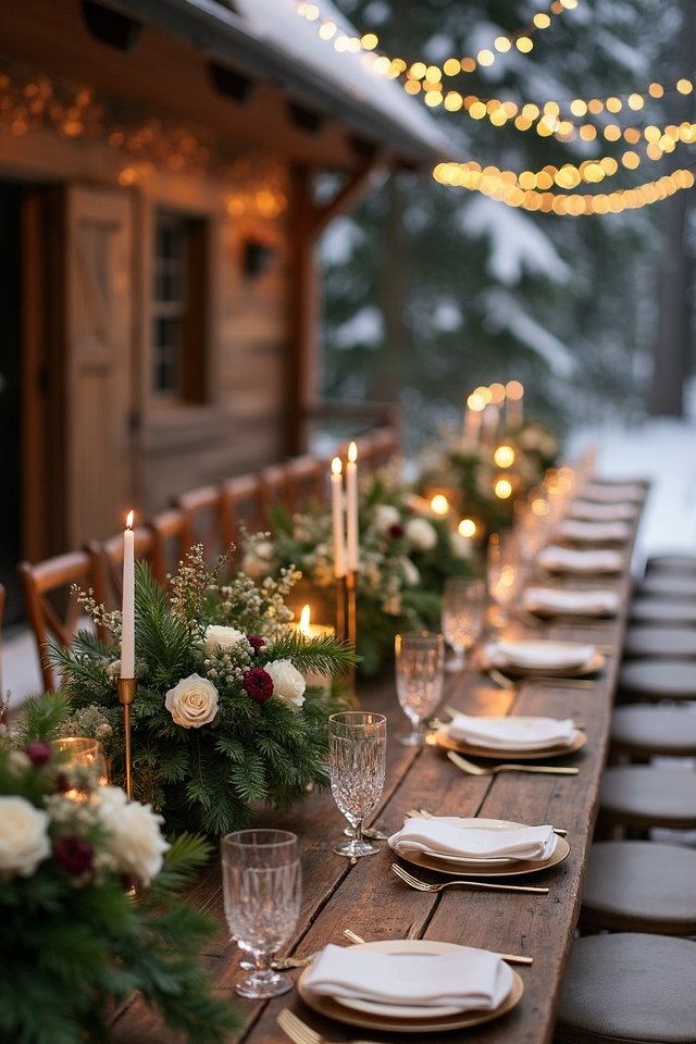 vibrant winter wedding florals