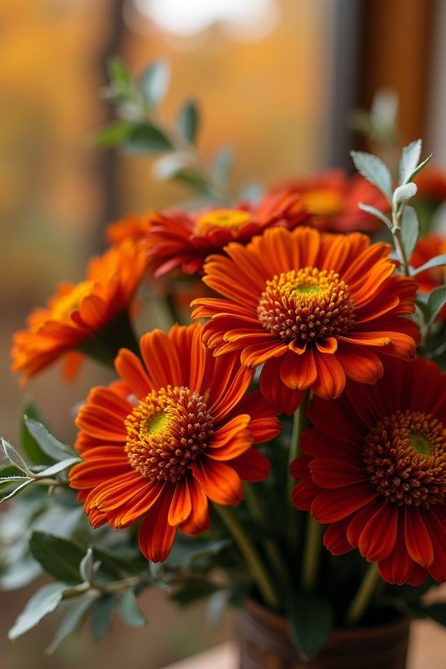 vibrant zinnias fragrant eucalyptus