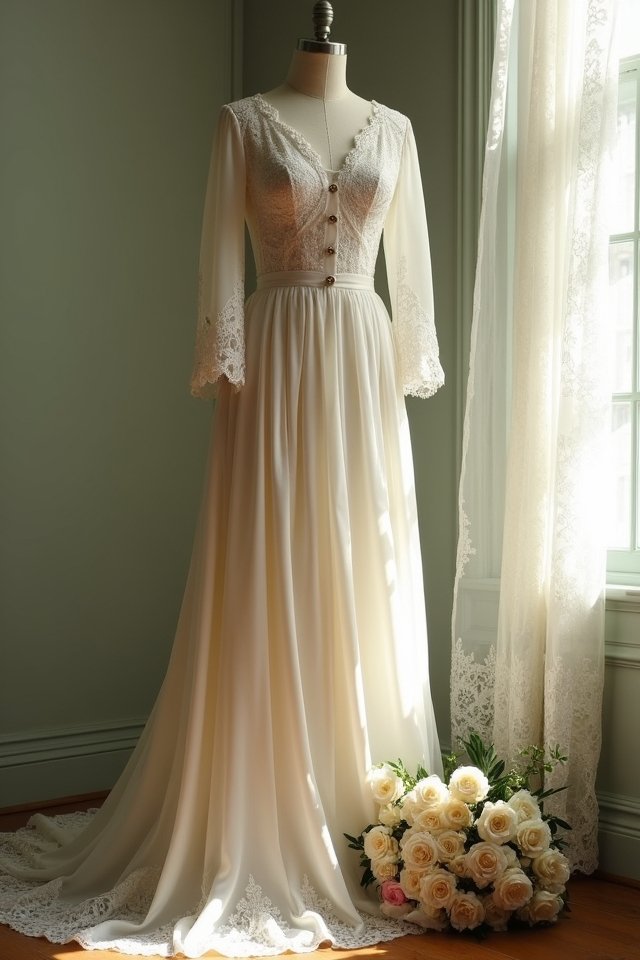 victorian lace wedding elegance