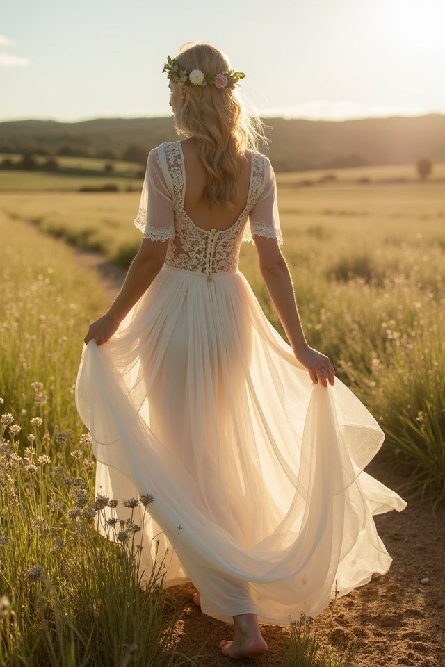 vintage a line wedding dresses