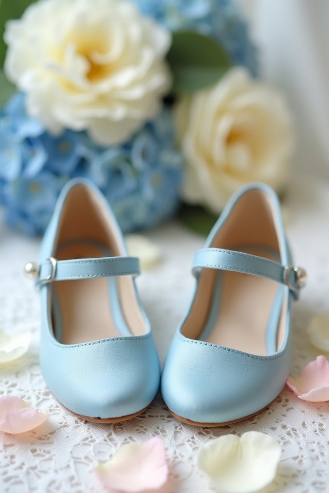 vintage blue mary janes