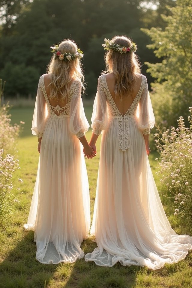 vintage bohemian wedding style