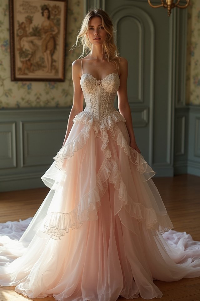 vintage corset gown elegance