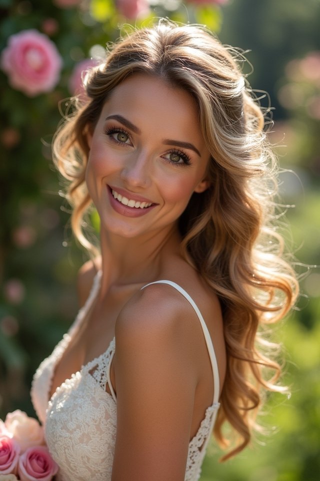 vintage curls for brides