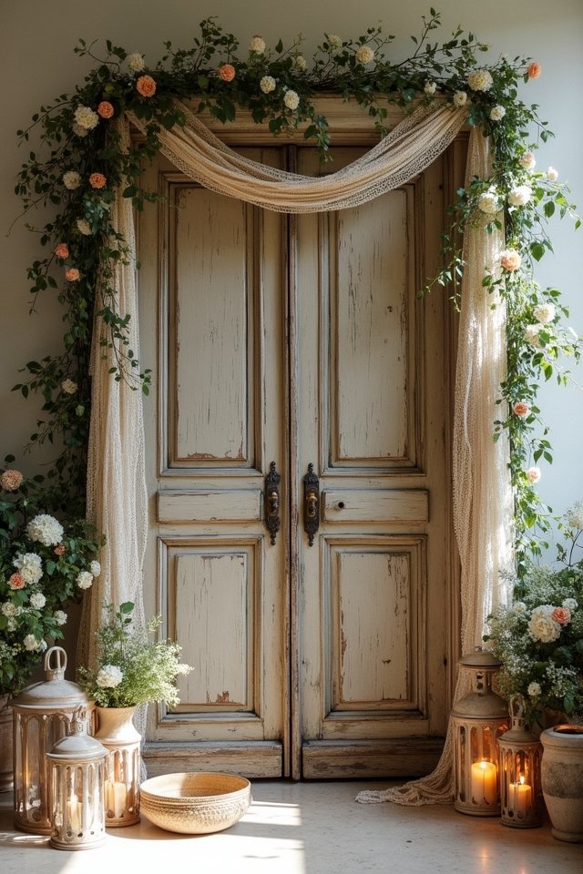vintage door altar elegance