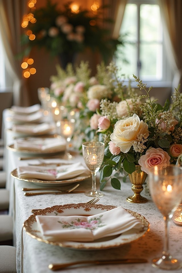 vintage elegance at tables