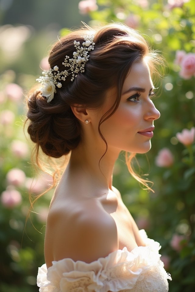 vintage elegance with curls