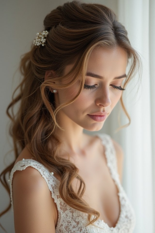 vintage elegance with curls