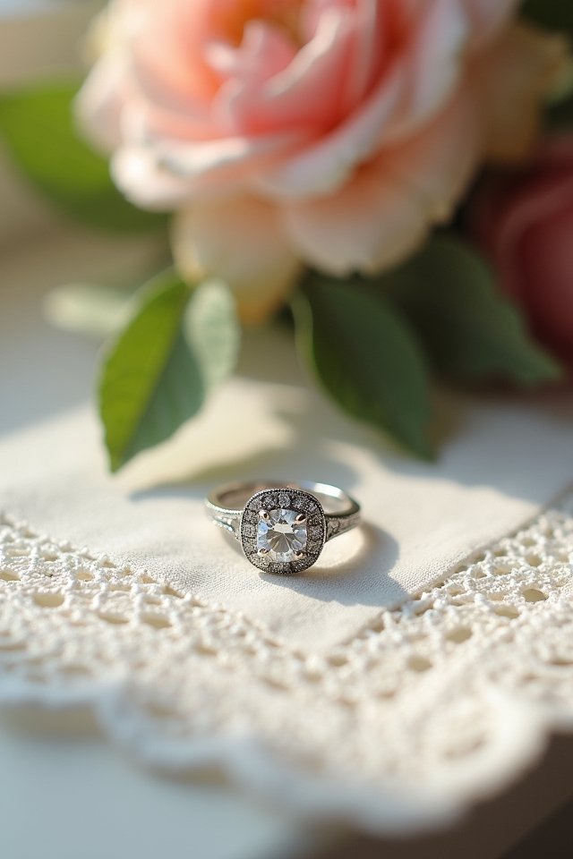 vintage elegance with diamonds