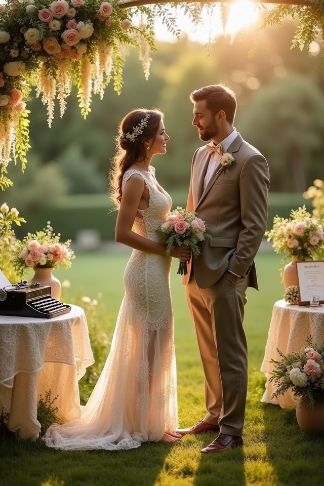 vintage elegance with modern flair