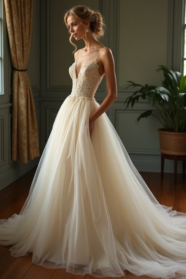 vintage elegance with tulle
