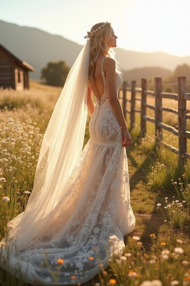 vintage floral bridal elegance