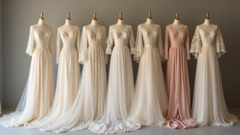 vintage full sleeve gowns