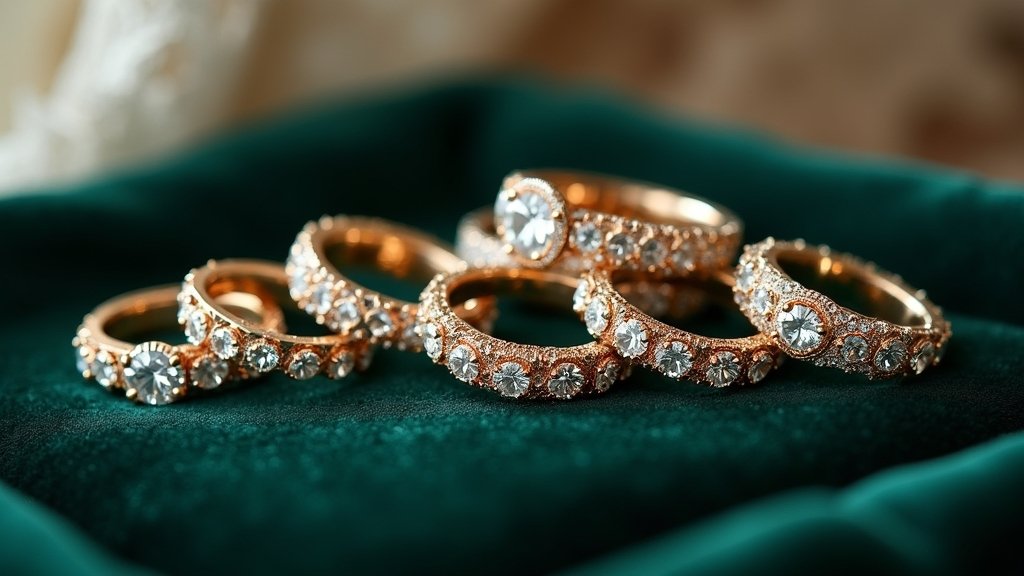 vintage glam wedding bands