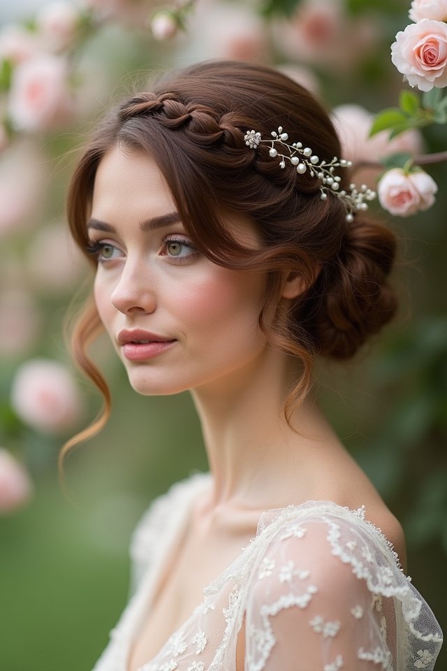 vintage glamour wedding hairstyle