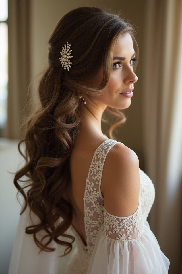 vintage glamour with curls