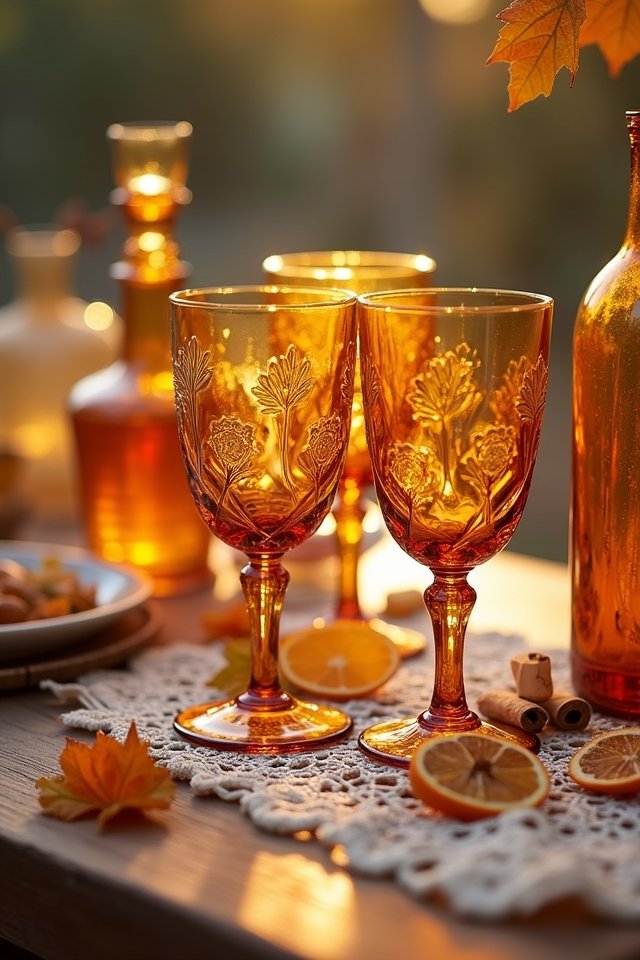 vintage glassware for toasting
