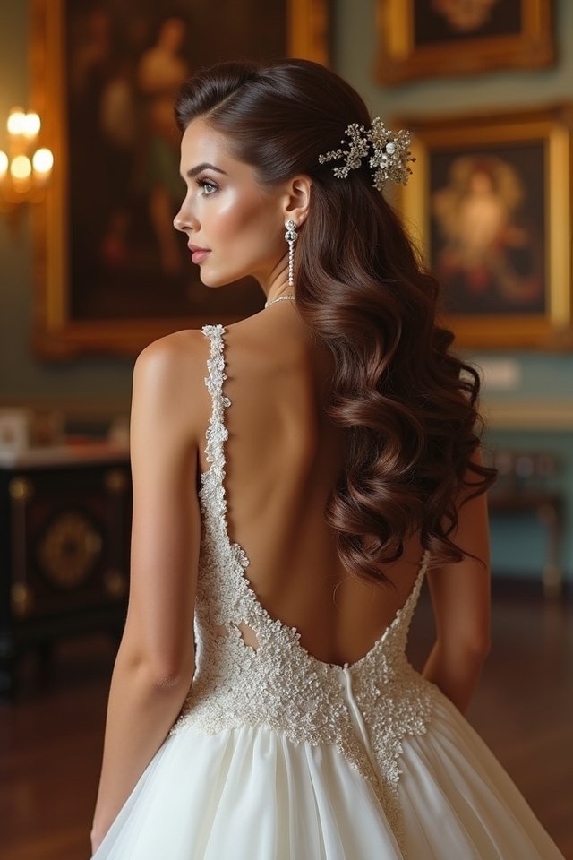 vintage hollywood wedding waves