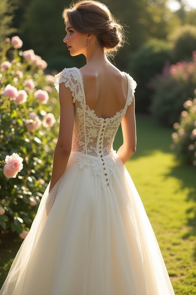 vintage inspired tea length wedding