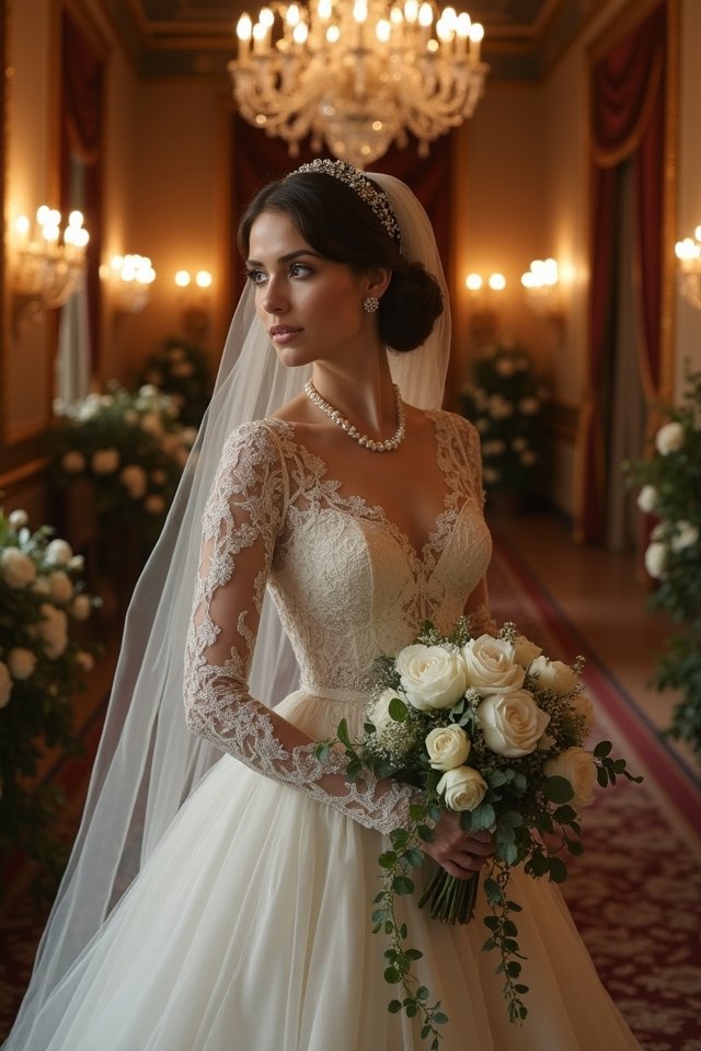 vintage lace bridal elegance