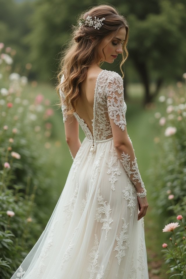 vintage lace bridal elegance