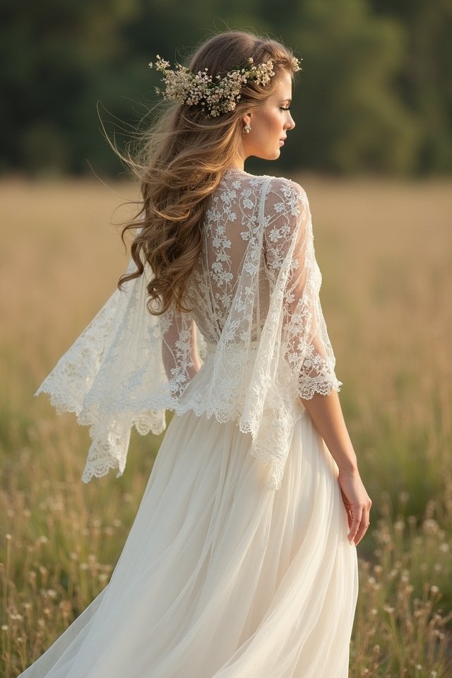 vintage lace cape styling