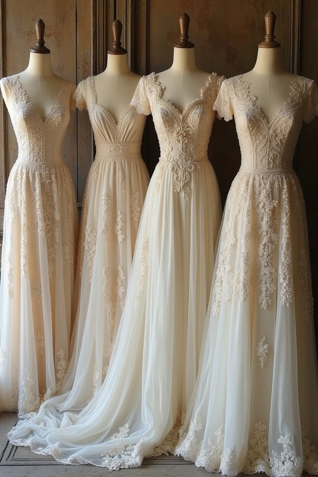 vintage lace gown elegance