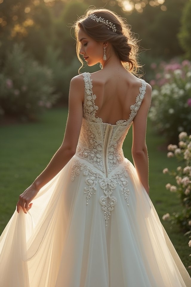 vintage lace gown elegance