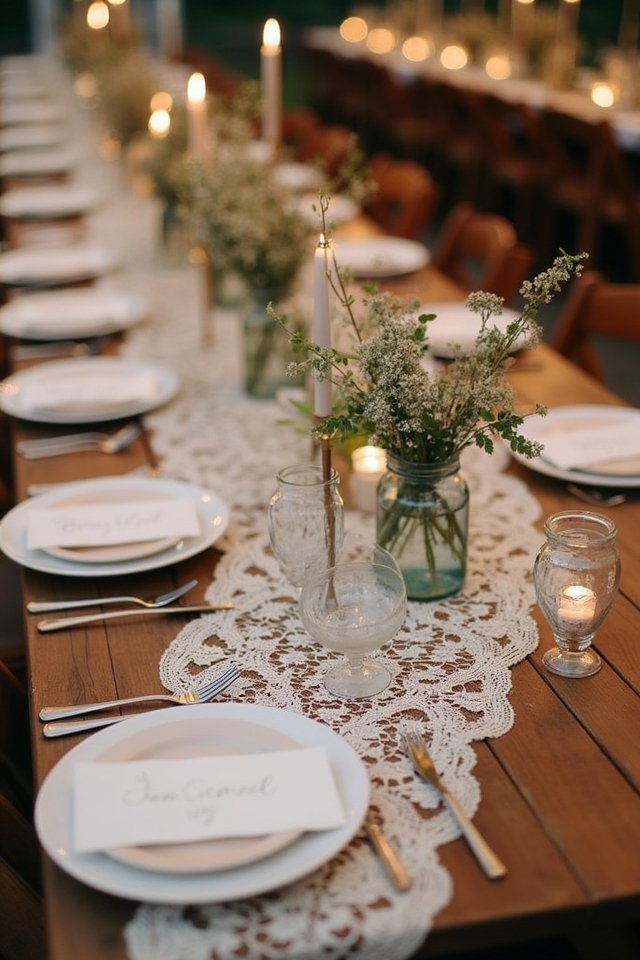 vintage lace wedding elegance