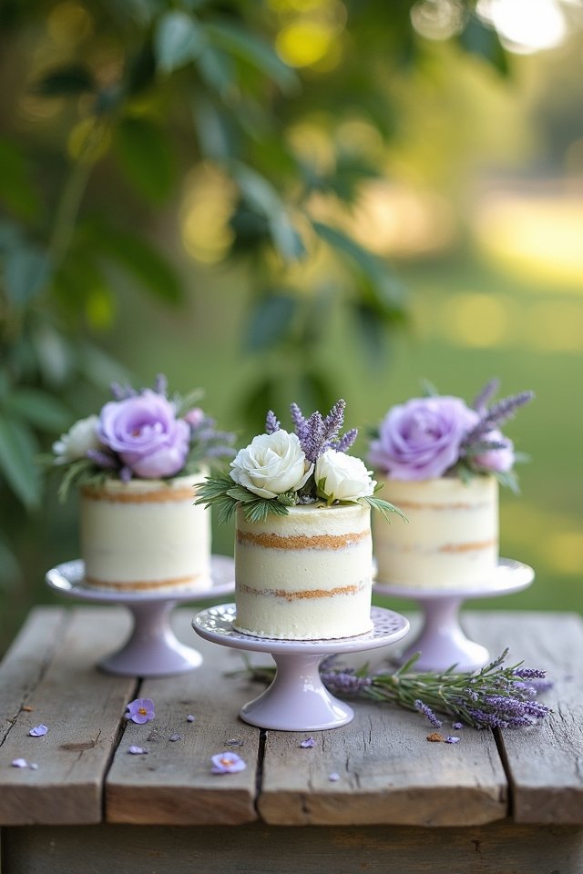 vintage lavender cake charm