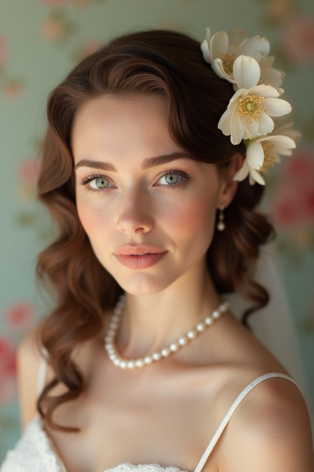 vintage pin up glamour hairstyle