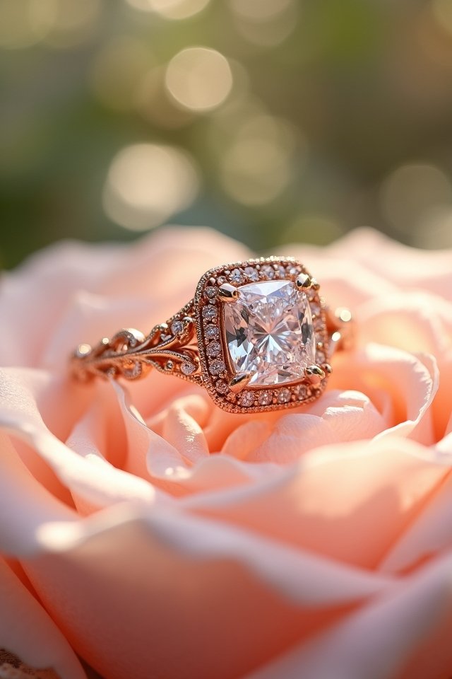 vintage rose gold elegance