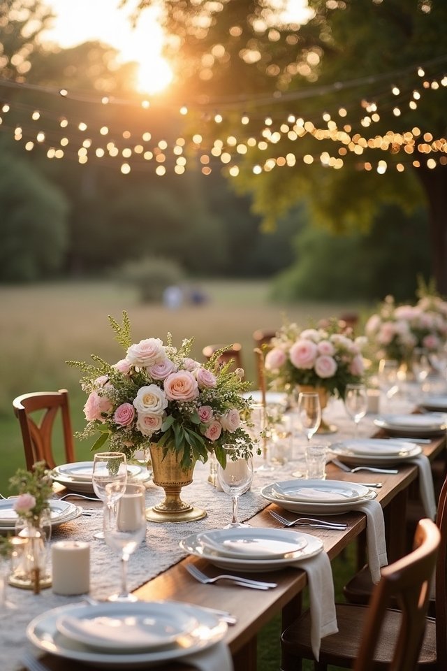 vintage table setting details