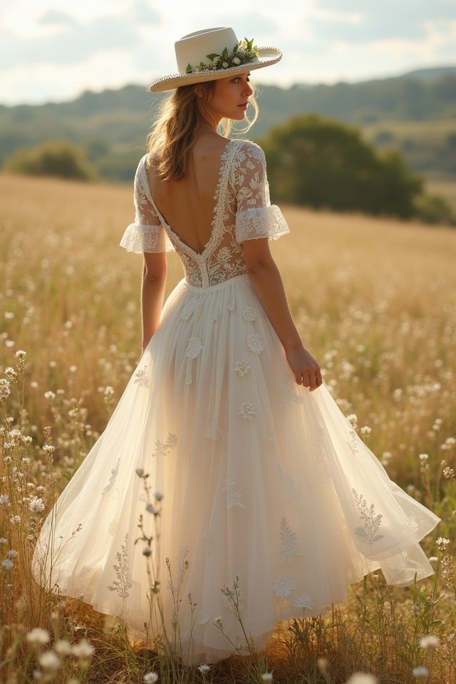 vintage tea length dress elegance