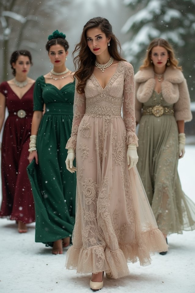 vintage tea length elegance