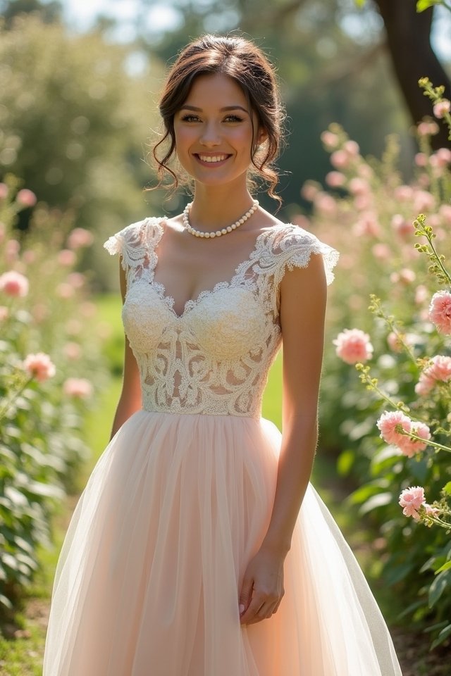 vintage tea length elegance