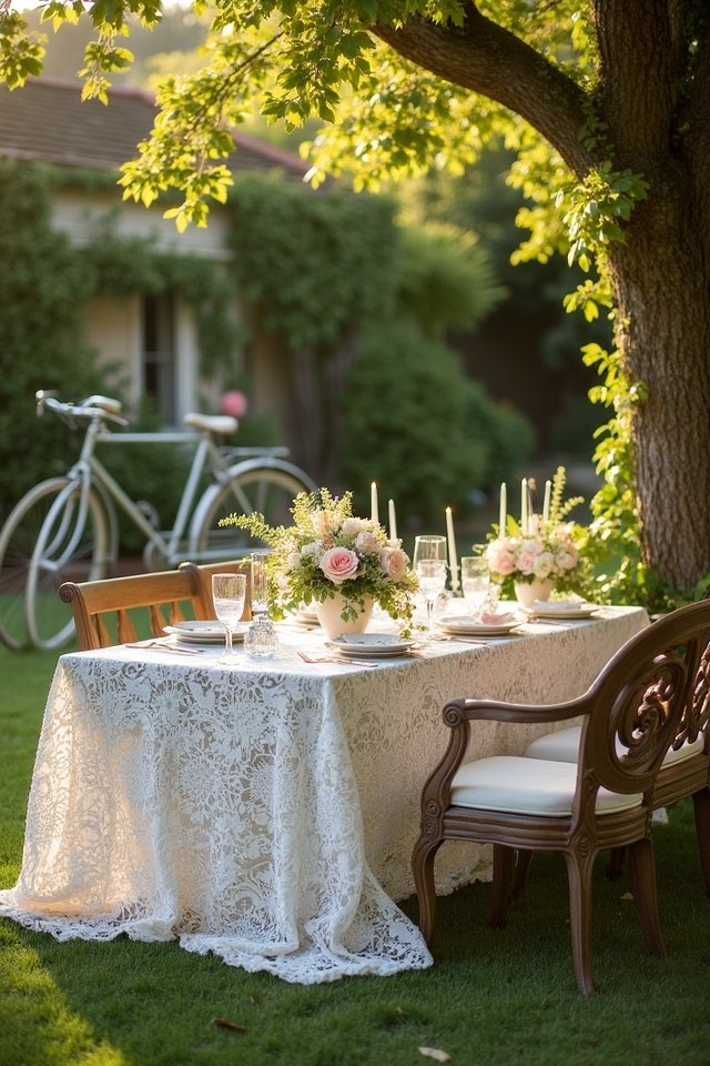 vintage wedding furniture accents