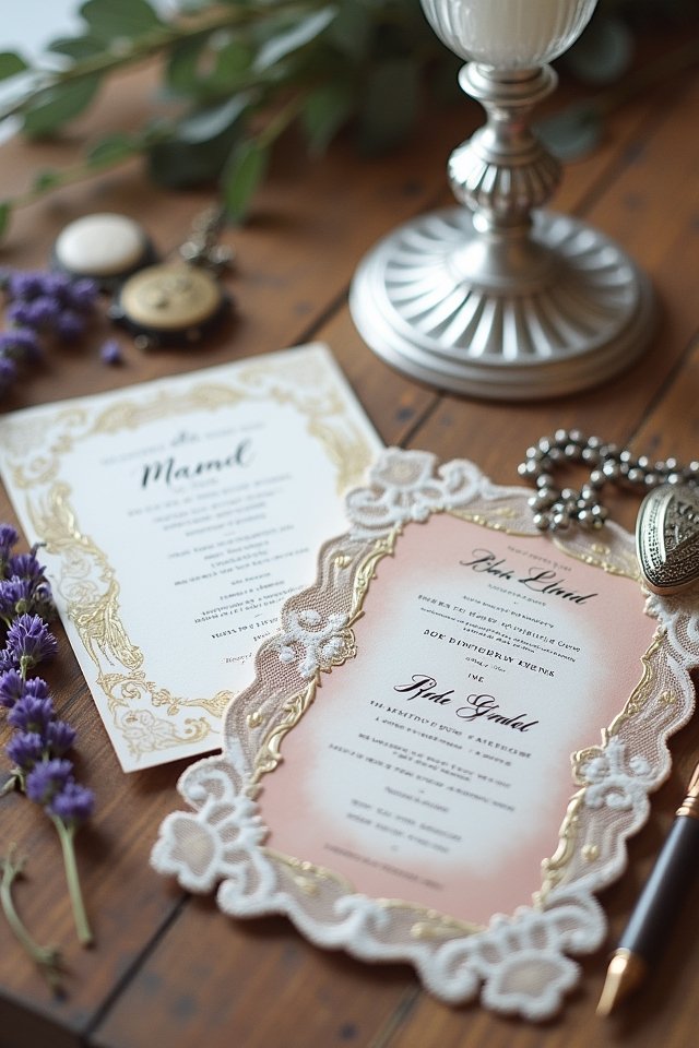 vintage wedding invitation ideas