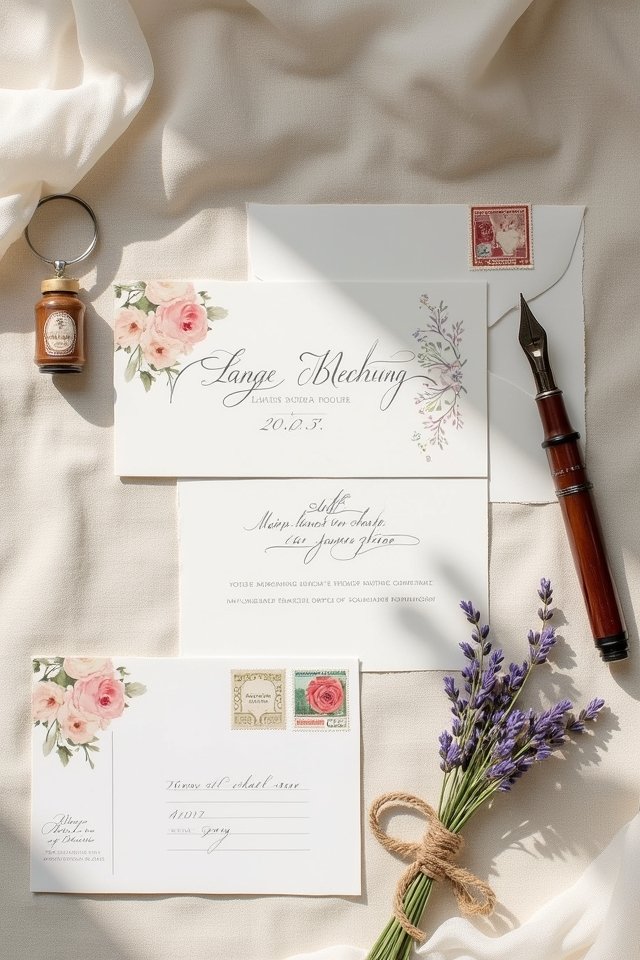 vintage wedding invitation inspiration