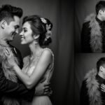 vintage wedding photobooth poses