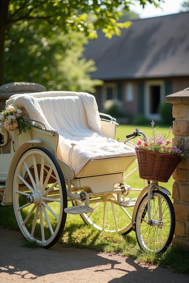 vintage wedding transportation options